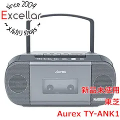 [bn:12] TOSHIBA　CDラジオカセットレコーダー Aurex　TY-ANK1(K)　ブラック