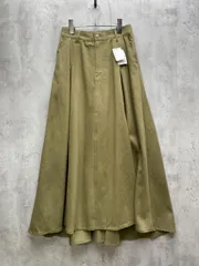 新品 AS KNOW AS PINKY アズノゥアズピンキー タック フレア スカート カーキ ◇■レディース