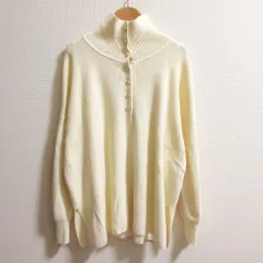 良品 KUMIKYOKU 組曲 長袖 ニット セーター サイズF ホワイト レディース 古着 中古 USED