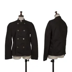 トリココムデギャルソンtricot COMME des GARCONS コットンスタンドカラーダブルジャケット 黒M位
