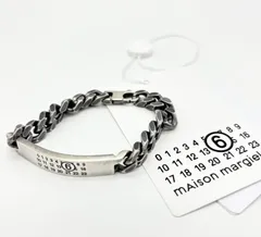 【新品商品】MM6 Maison Margiela エムエム6 シルバー チェーンブレスレット SM6UY0049のサムネイル