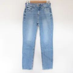 美品 RED CARD レッドカード ハイウエスト ユーズド加工 デニムパンツ ジーンズ 87403HR 24 ブルー レディース 古着 中古 USED