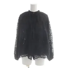 マルティニーク martinique カーディガン 黒 ブラック レース柄 スタンドカラー 長袖 /AP