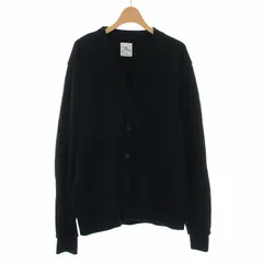 ユニフォームエクスペリメント uniform experiment 22AW SLEEVE PANELED SWEAT CARDIGAN スリーブパネルスウェットカーディガン 長袖 Vネック 切替 ウール 2 M 黒 ブラック UE-222030のサムネイル