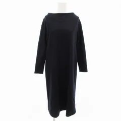 アンタイトル UNTITLED ワンピース ウール 長袖 ロング 1 紺 ネイビー /VU□ 0421