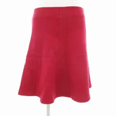 23区 オンワード樫山 フレアスカート ひざ丈 サイドジップ ウール 40 ピンク /JS ■GY39