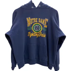 チャンピオン Champion 80's USA製 NOTRE DAME カレッジ パーカ ネイビー XLサイズ 201MT-5282 VB