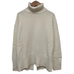 美品 BARNYARDSTORM バンヤードストーム カシミヤ混 タートルネックニット セーター サイズ0 アイボリー レディース 古着 中古 USED