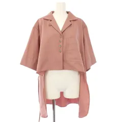 ステュディオス STUDIOUS 24SS Open Collar Shirt シャツ 半袖 変形デザイン FREE ピンク 124301022 /TKのサムネイル