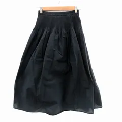 ビームスハート BEAMS HEART フレアスカート ロング丈 黒 ブラック /HO17