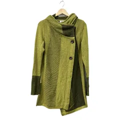 HIROKO BIS(ヒロコビス) コート サイズ9 M レディース美品  - ライトグリーン×ダークグリーン 長袖/ニット/春/秋