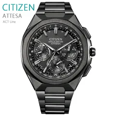 メンズ 腕時計 送料無料 シチズン アテッサ ソーラー ＧＰＳ CC4105-69E 正規品 CITIZEN ATTESA ACT Line ブラックチタンシリーズ