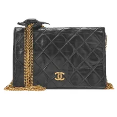 CHANEL シャネル ショルダーバッグ マトラッセ ココマーク プッシュロック 6連チェーンショルダー 黒 ゴールド金具 レディースバッグ ブランド【中古】【送料無料】