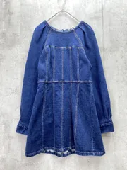 ZARA ザラ デニム ミニ 長袖 ワンピース sizeS/紺 ◇■レディース