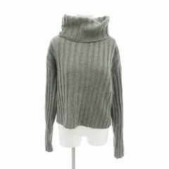 グレイル GRL ニット セーター タートルネック ショート丈 長袖 M グレー /HO