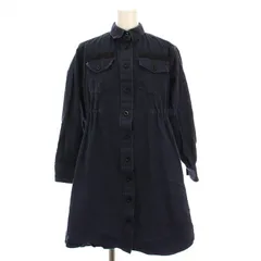 サカイラック sacai luck Buttoned Shirt Dress シャツ ドレス ワンピース ひざ丈 長袖 1 紺 15AWLU972 /YMのサムネイル