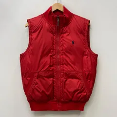 【加古川店】 中古 POLO RALPH LAUREN | ポロ・ラルフローレン ダウンベスト high neck down vest レッド サイズ：M 【93】