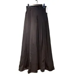 スナイデル SNIDEL タグ付き パンツ ワイド ハイウェスト １ 黒 ブラック ■GY61