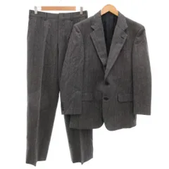 バーバリーズ Burberrys ヴィンテージ スーツ セットアップ シングル テーラードジャケット パンツ 2B 総裏地 サイドベンツ タック ウール A5 グレー /GV ■GY11