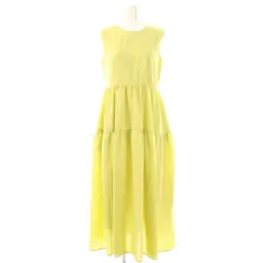 プロポーション ボディドレッシング PROPORTION BODY DRESSING ノースリティアードワンピース ロング ノースリーブ S イエロー /NR ■OS