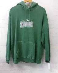 【中古】X-LARGE ｴｸｽﾄﾗﾗｰｼﾞ ﾌﾟﾙｵｰﾊﾞｰ ﾌｰﾃﾞｯﾄﾞｽｳｪｯﾄ ﾛｺﾞ付き 101214012001 ｸﾞﾘｰﾝ L 991893449