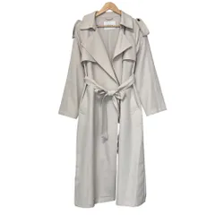 良品 25SS Mila Owen ミラオーウェン 共ベルト付憲章デザイントレンチコート 09WFC251063 サイズ0 アイボリー レディース 古着 中古 USED