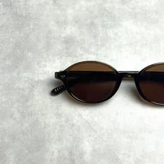 🟥新品未使用🟥　サングラス　メガネ　キャットアイ　オーバル　楕円形　クリアフレーム　ブラウン　メンズ　レディース　ユニセックス　K-3