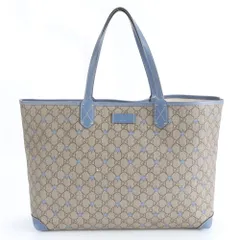 美品 グッチ GGスプリーム スター 309497 レザー トート バッグ 肩掛け ショルダー ハンド A4 レディース EUM DN12-2【中古】