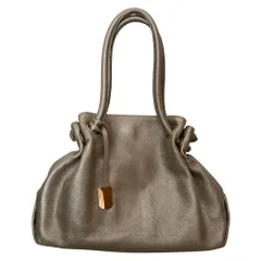 美品 FURLA フルラ カルメン レザートートバッグ シルバーカラー レディース 古着 中古 USED