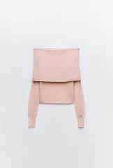 ザラ オフショルダー ニット トップス