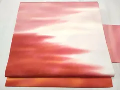 平和屋着物●虹色創家　本郷大田子　塩瀬　九寸名古屋帯　霞文　正絹　逸品　CABD0581hy 平和屋着物○虹色創家 本郷大田子 塩瀬 九寸名古屋帯 霞文 正絹 逸品
