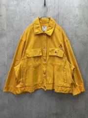 Bershka BSKGIRL ベルシュカ Gジャン デニム ジャケット sizeS/黄 ■◇レディース