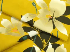 平和屋着物∴夏物　世界的ファッションデザイナー　山本寛斎　kansaiブランド　浴衣　草木文　綿　逸品　CABD2486ng