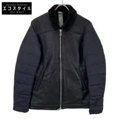 GIORGIOBRATO ジョルジオブラット ﾌﾞﾗｯｸ GUY21F7228 ﾅｲﾛﾝ×ﾚｻﾞｰ ﾌｧｰｶﾗｰｼﾞｬｹｯﾄ 50