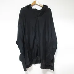 美品 23SS Diagram ダイアグラム グレースコンチネンタル オーバーサイズカフタントップ ブラウス 36 ブラック レディース 古着 中古 USED