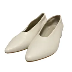 良品 REMME レメ ポインテッドトゥパンプス サイズ37 約23.5cm ホワイト レディース 古着 中古 USED