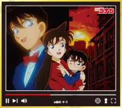 【江戸川コナン(工藤新一)＆毛利蘭(夕日)】 名探偵コナン トレーディングミニ色紙 場面写Ver. Vol.1