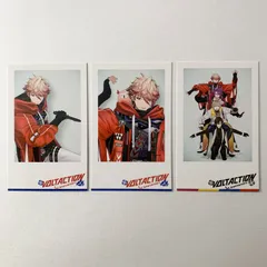 【まとめ売り】 にじさんじ VOLTACTION ヴォルタクション セラフ・ダズルガーデン 四季凪アキラ 風楽奏斗 渡会雲雀 1st Anniversary チェキ風カード 3枚セット