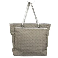 アニヤハインドマーチ ANYA HINDMARCH トートバッグ 総柄 キャンバス ネイビス ロゴ ベージュ