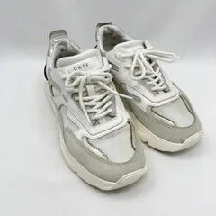 D.A.T.E. デイト FUGA 厚底 レザー シルバー ホワイト スニーカー 22.5cm
