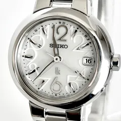 【セイコー ルキア レディース 腕時計 稼働 電波ソーラー 磨き済み】SEIKO LUKIA 美品 白文字盤