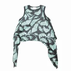 5a7 cinq a sept サンクアセプト シルク100% トロピカルプリント ノースリーブトップス サイズXS レディース 【中古】