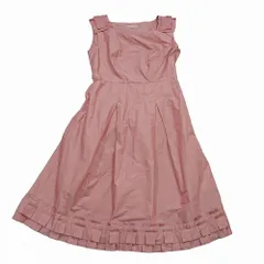 TO BE CHIC トゥービーシック ノースリーブワンピース 膝丈 UM-404-241-12 38/M ピンク レディース 【中古】