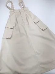 美品 Heather ヘザー ミリタリーフレアジャンスカ ジャンパー スカート sizeF/アイボリー ■◇レディース