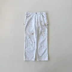 【一点物】Dickies×Sherwin-Williams ペインターパンツ 白 W36相当 リアルペイント