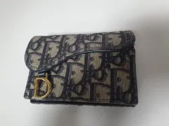 ディオール 財布 ディオール 正規品 オブリーク サドル カードウォレット 出品