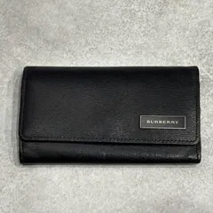 Burberry バーバリー キーケース 5連 ノバチェック チェック柄 レザー ブラック 黒 シルバー金具 ロゴプレート メンズ レディース ユニセックス 鍵入れ 小物 人気 定番