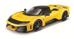 新品 Bburago 1/24 フェラーリ F80 イエロー 完成品ダイキャストミニカー 18-26034Y [佐川急便]のサムネイル