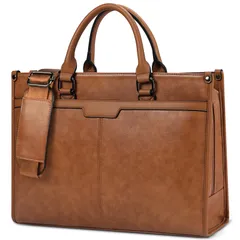 マルチポケット 2WAY 大容量 15.6インチPC対応 就活バッグ 自立 リクルートバッグ 撥水 A4対応 就活 ブリーフケース 通勤 メンズ ブラック ビジネスバッグ ブラウン [KTMOUW]