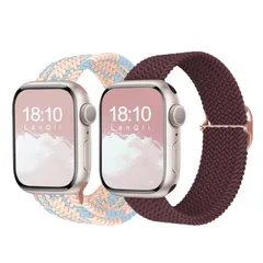 4 5 6 3 7 8 9 2 42mm 42mm 1 10 Series SEに対応 アップルウォッチベルト スポーツ 編み込み 長さ無段階調整 ナイロン【2枚セット】バンド Watch 柔軟 Apple 38mm 40mm 防汗 41mm バンド 夏向け-